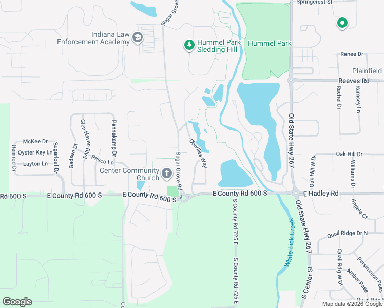 map of restaurants, bars, coffee shops, grocery stores, and more near 5950 Blue Heron Way in Plainfield
