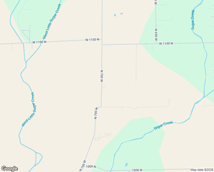 map of restaurants, bars, coffee shops, grocery stores, and more near 10685 North 700 West in Fountaintown