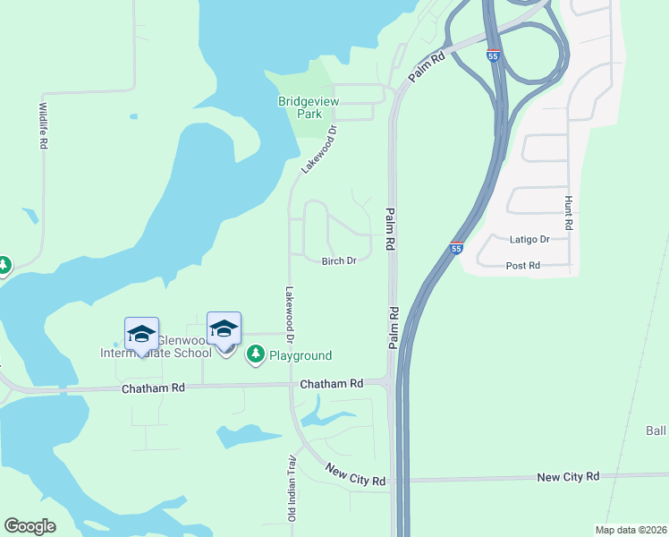 map of restaurants, bars, coffee shops, grocery stores, and more near 11-21 Birch Dr in Chatham