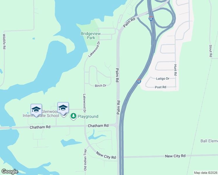 map of restaurants, bars, coffee shops, grocery stores, and more near 21 Birch Drive in Chatham