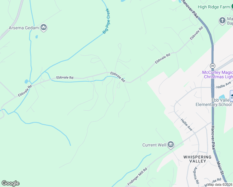 map of restaurants, bars, coffee shops, grocery stores, and more near 2555 Ebbvale Road in Manchester