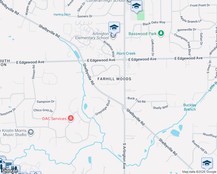 map of restaurants, bars, coffee shops, grocery stores, and more near 5837 Dan Patch Drive in Indianapolis