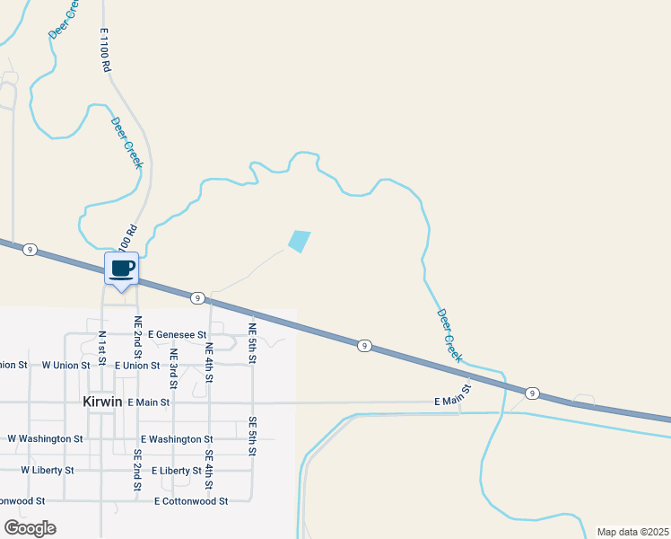 map of restaurants, bars, coffee shops, grocery stores, and more near in Kirwin
