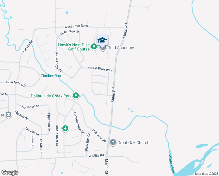 map of restaurants, bars, coffee shops, grocery stores, and more near 5915 Prairie Meadow Drive in Indianapolis