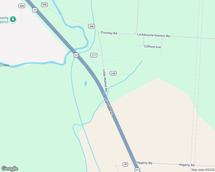 map of restaurants, bars, coffee shops, grocery stores, and more near 17460 Little Walnut Road in Circleville