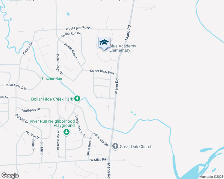 map of restaurants, bars, coffee shops, grocery stores, and more near 5909 Prairie Meadow Drive in Indianapolis