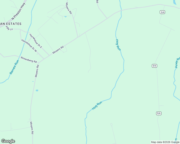 map of restaurants, bars, coffee shops, grocery stores, and more near 78 Moccasin Rocks Road in Bruceton Mills