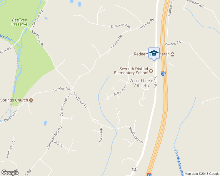 map of restaurants, bars, coffee shops, grocery stores, and more near 6 Andrews Court in Parkton