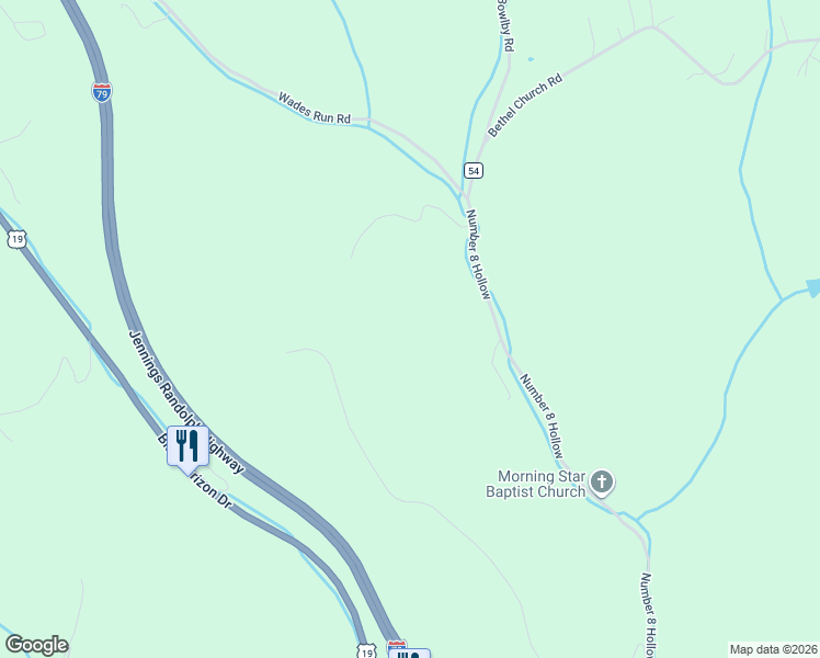 map of restaurants, bars, coffee shops, grocery stores, and more near 431 Number 8 Hollow in Morgantown