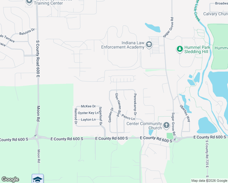 map of restaurants, bars, coffee shops, grocery stores, and more near 5842 Glen Haven Boulevard in Plainfield