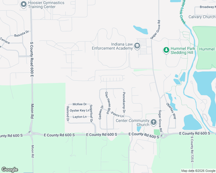 map of restaurants, bars, coffee shops, grocery stores, and more near 5842 Glen Haven Boulevard in Plainfield