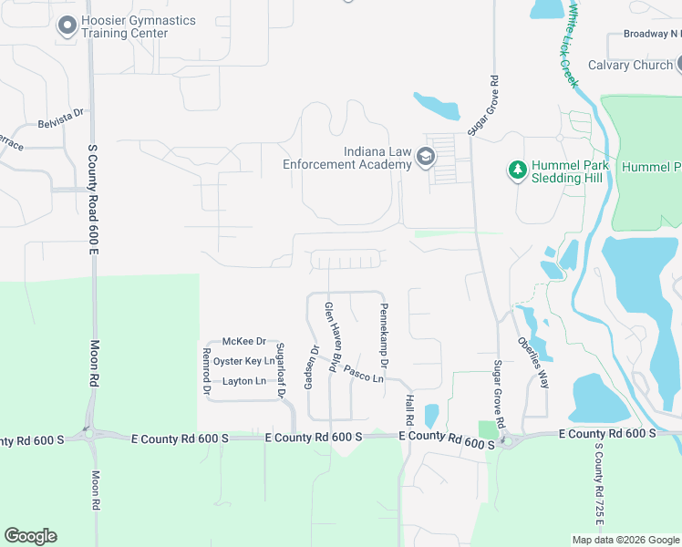 map of restaurants, bars, coffee shops, grocery stores, and more near 6615 Dunsdin Drive in Plainfield