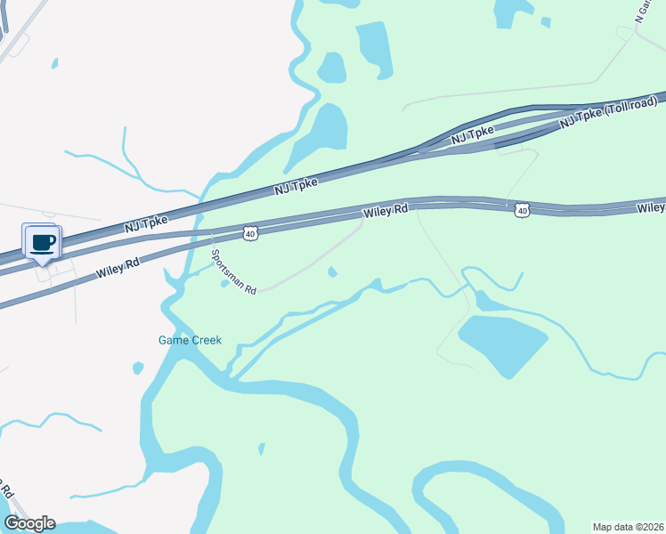 map of restaurants, bars, coffee shops, grocery stores, and more near 15 Sportsman Road in Penns Grove