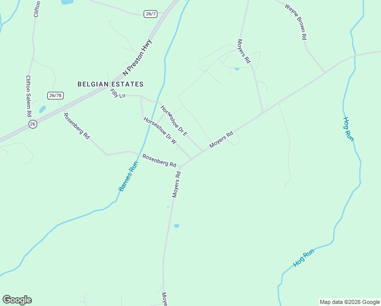 map of restaurants, bars, coffee shops, grocery stores, and more near 3031 County Route 26/9 in Bruceton Mills