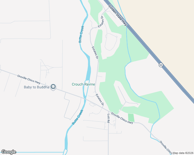 map of restaurants, bars, coffee shops, grocery stores, and more near 149 Estates Drive in Chico