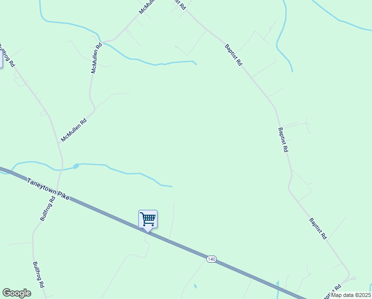 map of restaurants, bars, coffee shops, grocery stores, and more near 6129 Taneytown Pike in Taneytown