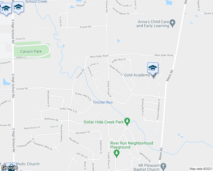 map of restaurants, bars, coffee shops, grocery stores, and more near 5660 Dollar Forge Drive in Indianapolis