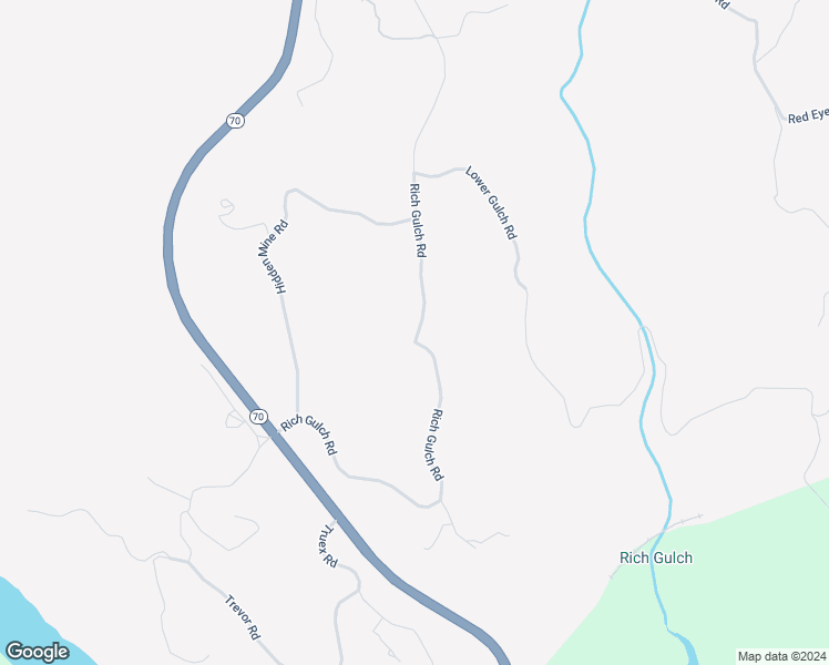 map of restaurants, bars, coffee shops, grocery stores, and more near 0 Rich Gulch Road in Oroville
