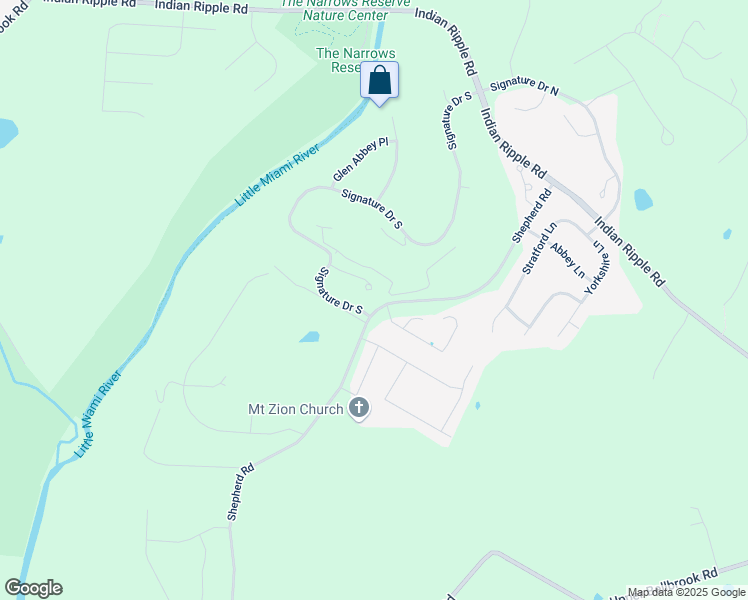 map of restaurants, bars, coffee shops, grocery stores, and more near 2624 Britannia Court in Xenia