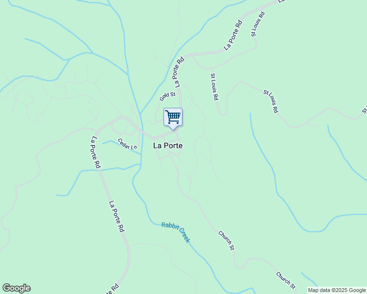 map of restaurants, bars, coffee shops, grocery stores, and more near 1874-1898 Pike Road in La Porte