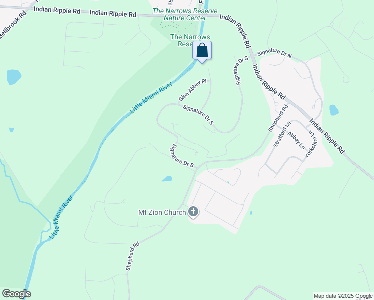 map of restaurants, bars, coffee shops, grocery stores, and more near 2647 Britannia Court in Xenia