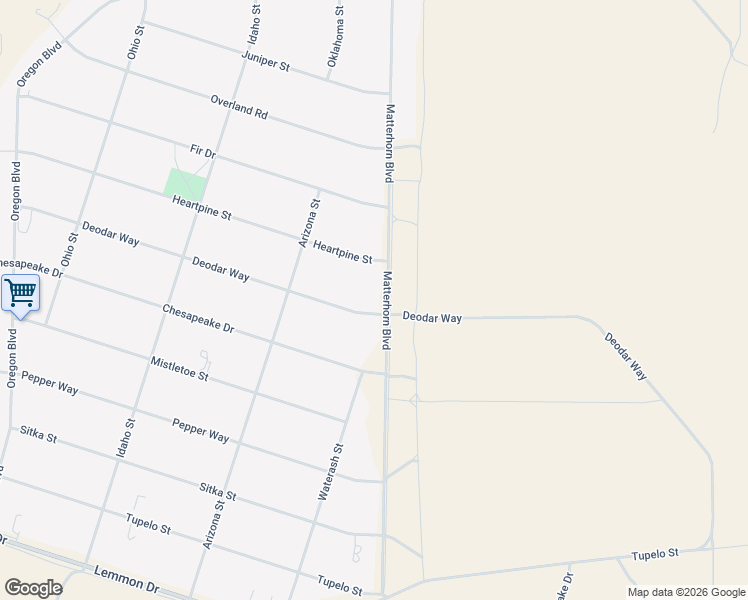 map of restaurants, bars, coffee shops, grocery stores, and more near 11509 Deodar Way in Reno