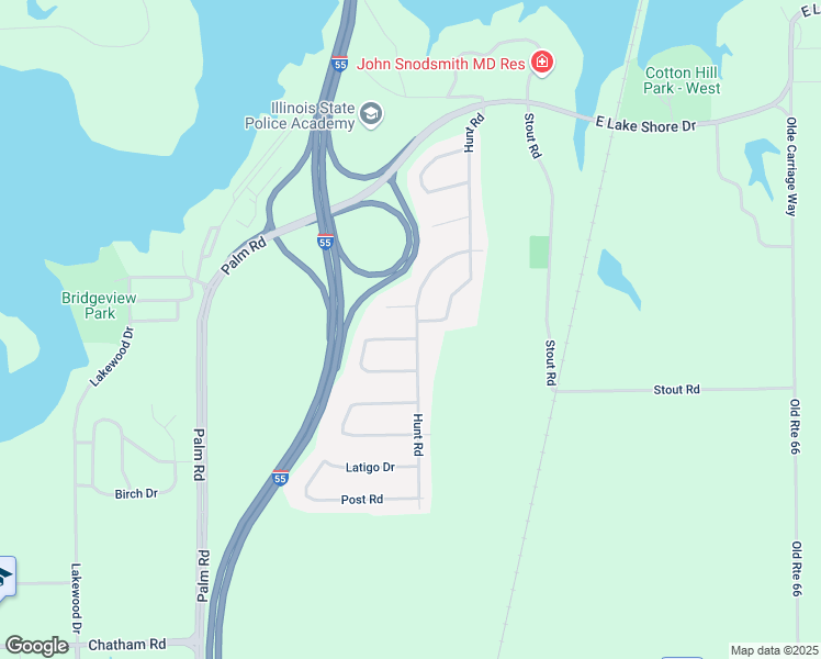 map of restaurants, bars, coffee shops, grocery stores, and more near 1120 Green Meadow Lane in Springfield