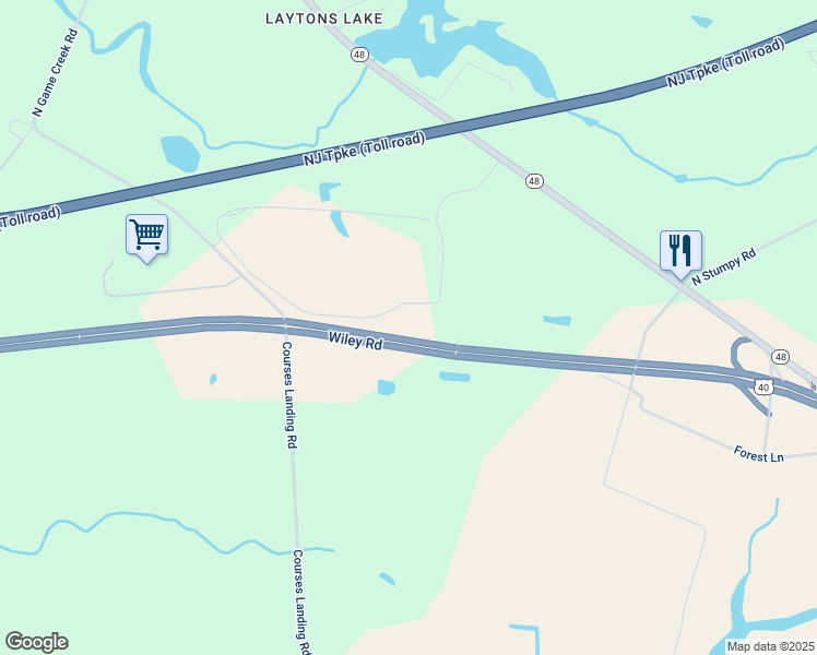 map of restaurants, bars, coffee shops, grocery stores, and more near 92 Wiley Road in Penns Grove