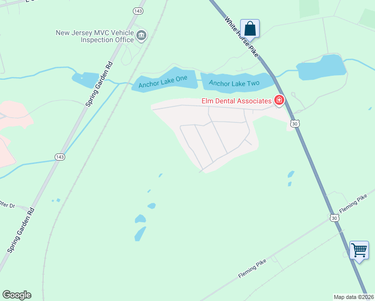 map of restaurants, bars, coffee shops, grocery stores, and more near 23 Birch Avenue in Hammonton