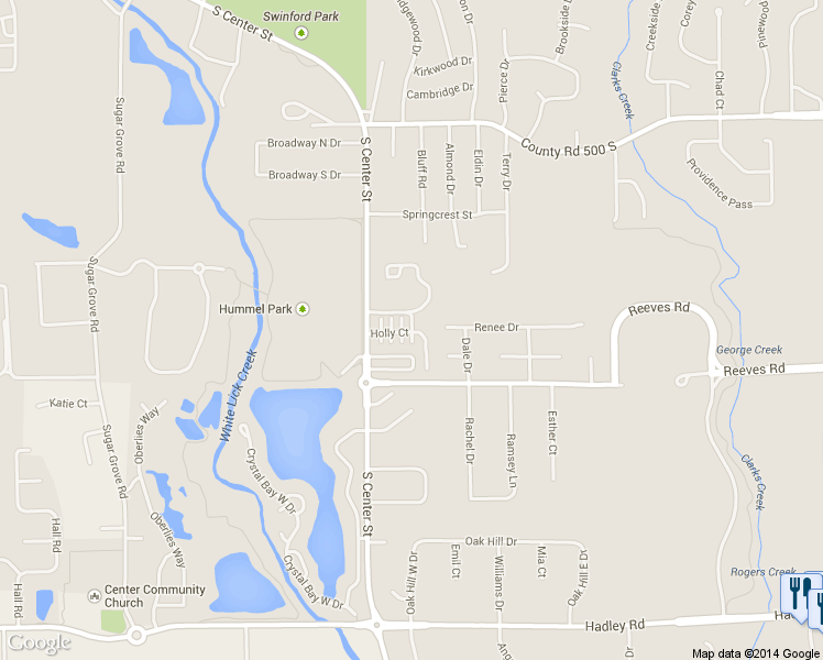 map of restaurants, bars, coffee shops, grocery stores, and more near 1554 Wells Drive in Plainfield
