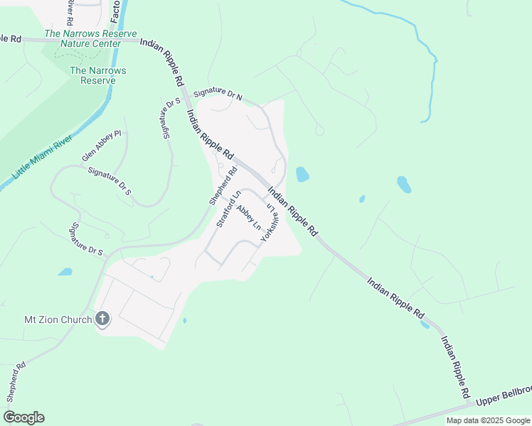 map of restaurants, bars, coffee shops, grocery stores, and more near 228 Yorkshire Lane in Xenia