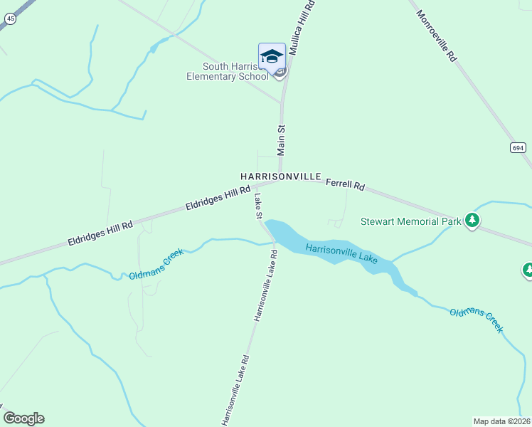 map of restaurants, bars, coffee shops, grocery stores, and more near 10 Lake Street in Glassboro