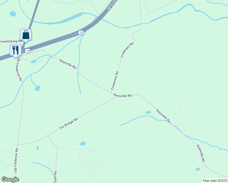 map of restaurants, bars, coffee shops, grocery stores, and more near in Emmitsburg