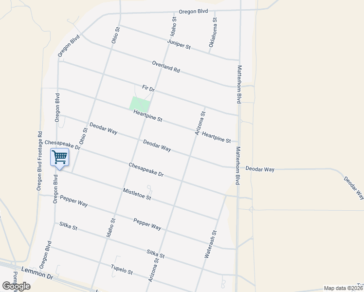 map of restaurants, bars, coffee shops, grocery stores, and more near 11595 Deodar Way in Reno