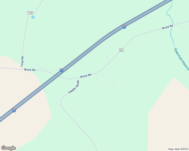 map of restaurants, bars, coffee shops, grocery stores, and more near 1564 Brock Road in Bloomingburg