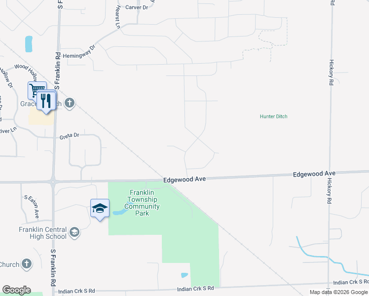 map of restaurants, bars, coffee shops, grocery stores, and more near 5826 Tart Boulevard in Indianapolis