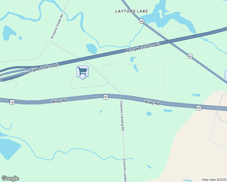 map of restaurants, bars, coffee shops, grocery stores, and more near 156 U.S. 40 in Penns Grove