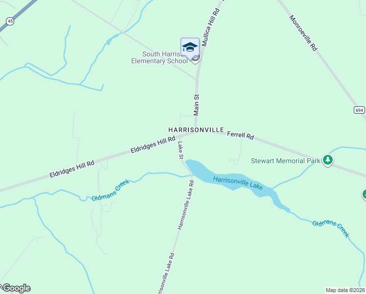 map of restaurants, bars, coffee shops, grocery stores, and more near 10 Lake Street in Glassboro