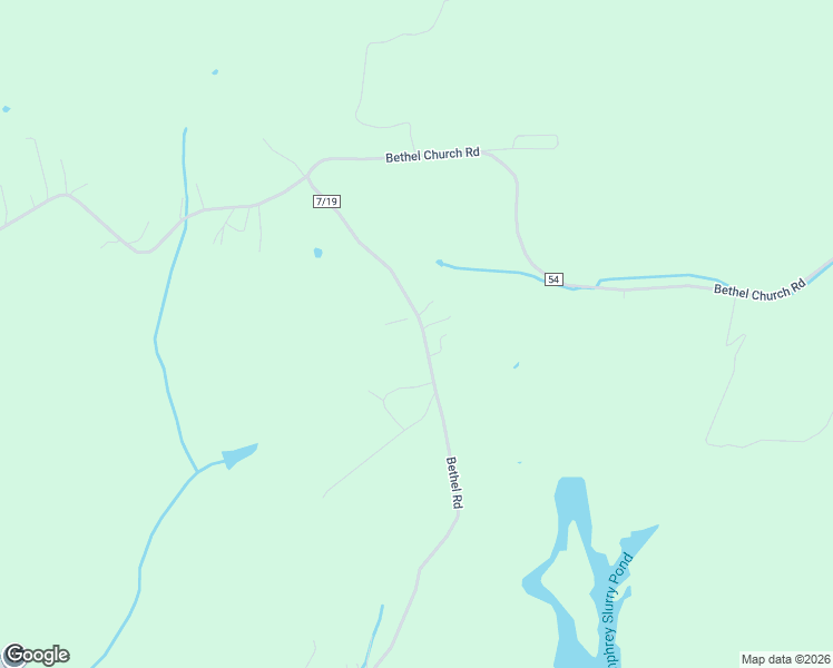 map of restaurants, bars, coffee shops, grocery stores, and more near Bethel Road in Morgantown