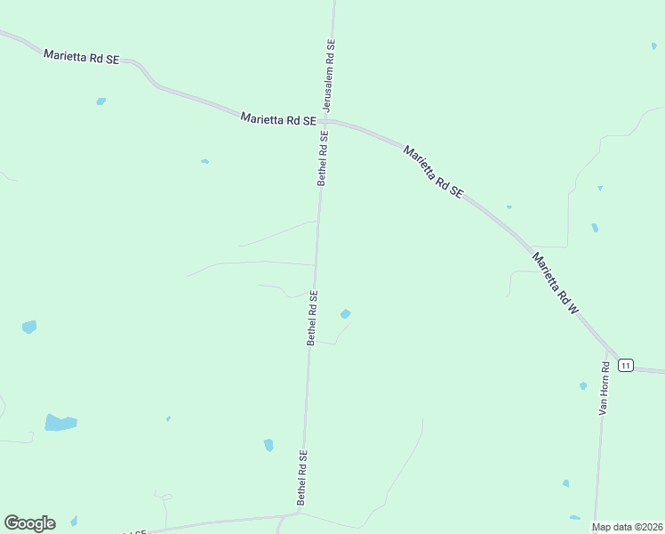 map of restaurants, bars, coffee shops, grocery stores, and more near 2006 Bethel Road Southeast in Bremen