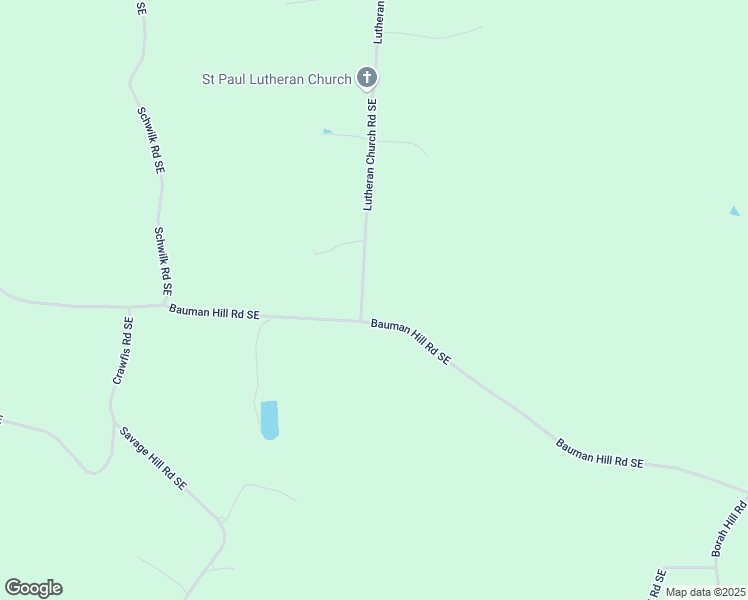 map of restaurants, bars, coffee shops, grocery stores, and more near 2376 Lutheran Church Road Southeast in Lancaster