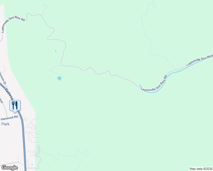 map of restaurants, bars, coffee shops, grocery stores, and more near 1934 Laytonville Dos Rios Road in Willits