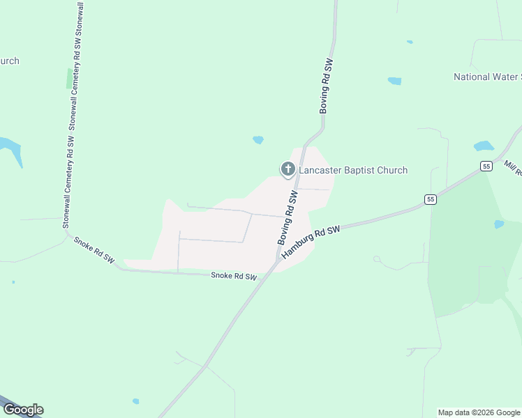 map of restaurants, bars, coffee shops, grocery stores, and more near 2767 Boving Road Southwest in Lancaster