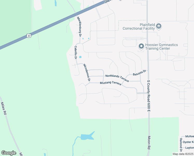 map of restaurants, bars, coffee shops, grocery stores, and more near 5529 Northlands Terrace in Plainfield
