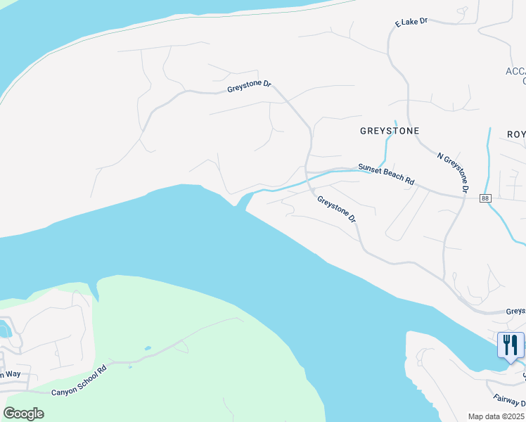 map of restaurants, bars, coffee shops, grocery stores, and more near 4919 Stone Mill Lane in Morgantown