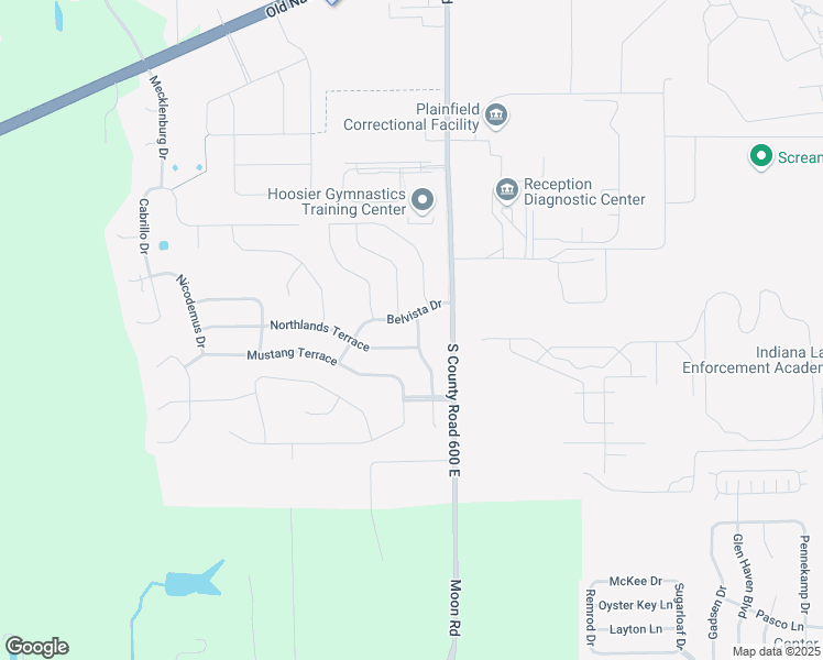 map of restaurants, bars, coffee shops, grocery stores, and more near 5254 Calabasas Drive in Plainfield