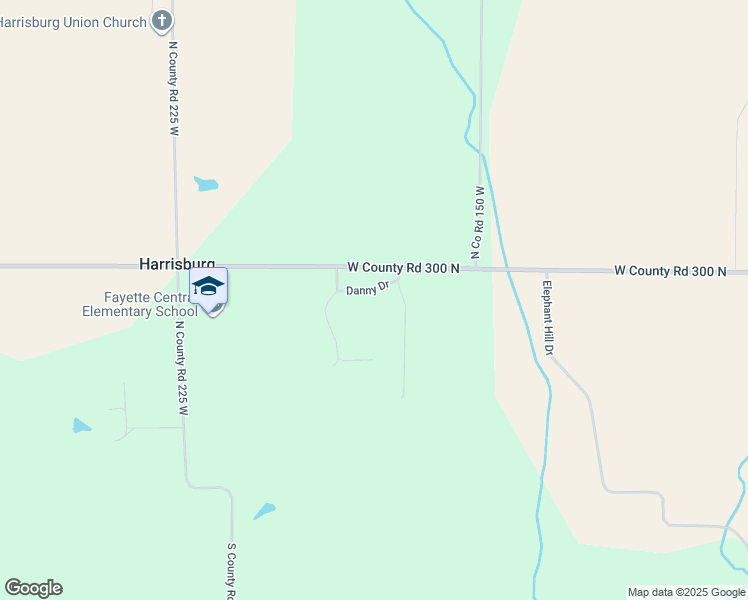 map of restaurants, bars, coffee shops, grocery stores, and more near 1739 West Danny Drive in Connersville