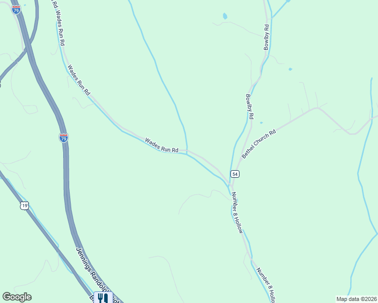 map of restaurants, bars, coffee shops, grocery stores, and more near 200-498 Wades Run Road in Morgantown