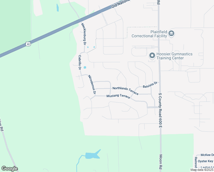 map of restaurants, bars, coffee shops, grocery stores, and more near 5529 Northlands Terrace in Plainfield