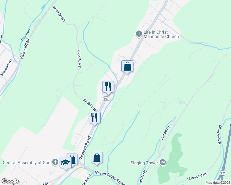 map of restaurants, bars, coffee shops, grocery stores, and more near 11804 Bedford Road Northeast in Cumberland